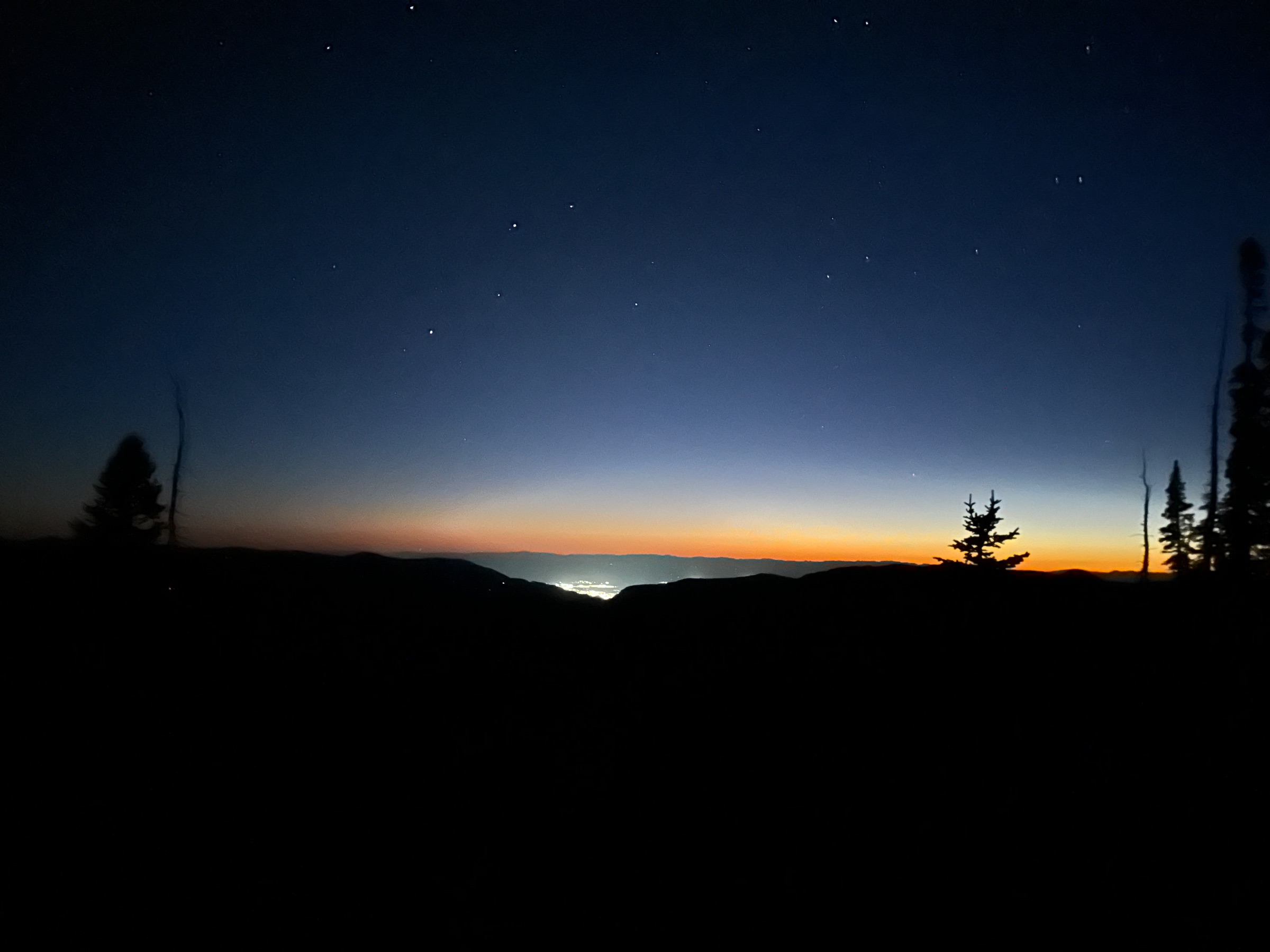 Sunset photographed by the artist